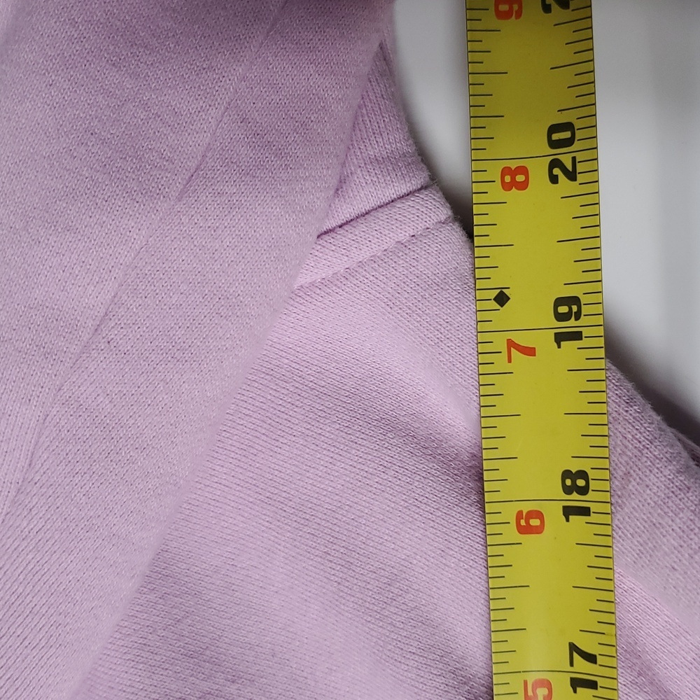 For Love & Lemons × Victoria Secret Josie Crop Hoodie Size Lg Lilac Drawstring - Picture 11 of 12